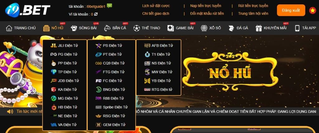 Đa dạng sảnh cược dành cho người mới i9bet