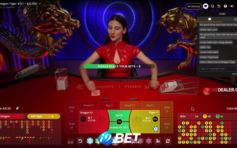 Hướng dẫn cách chơi Dragon - Tiger i9bet