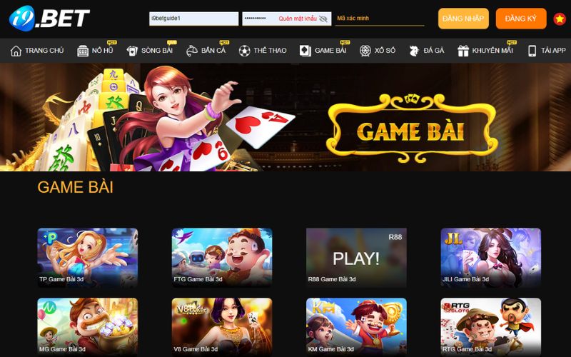 Sảnh game bài i9bet có gì thú vị